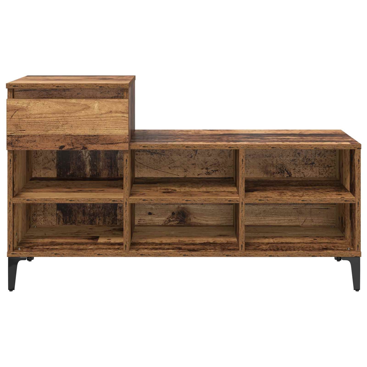 vidaXL Shoe Cabinet Old wood 102 x 36 x 60 cm Engineered wood