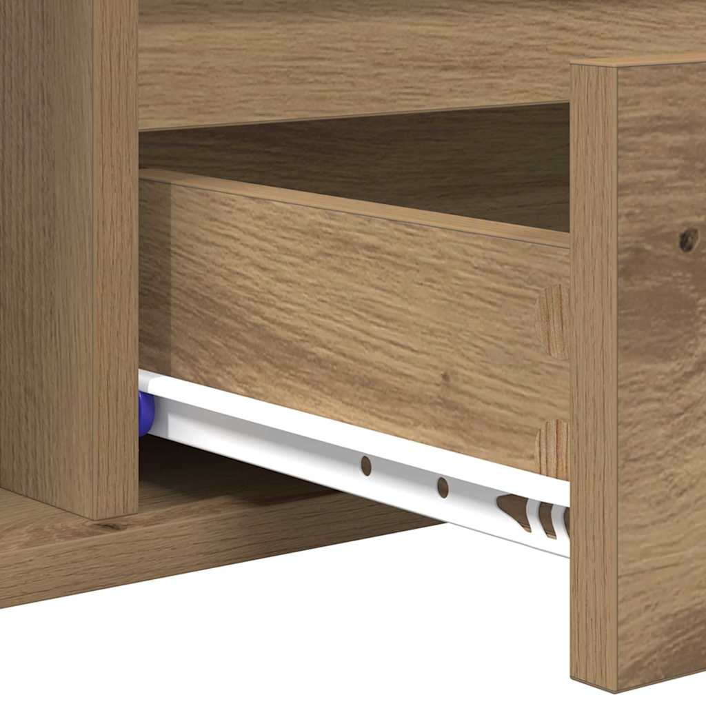 vidaXL Coffee Table Artisan Oak 90 x 49 x 45 cm Engineered Wood
