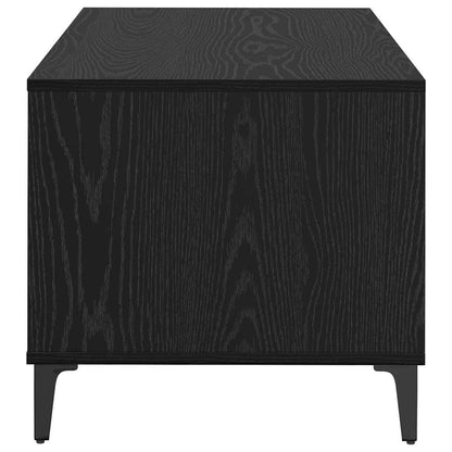 vidaXL Coffee Table Black Oak 90 x 49 x 45 cm Engineered Wood