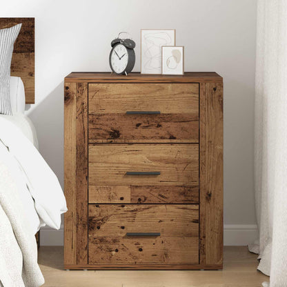 vidaXL Bedside Cabinet Old Wood 35 x 50 x 60 cm Engineered Wood