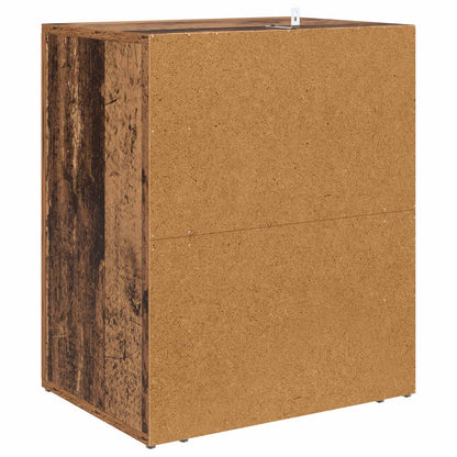 vidaXL Bedside Cabinet Old Wood 35 x 50 x 60 cm Engineered Wood