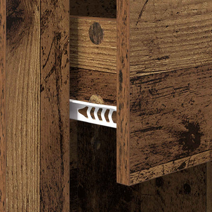 vidaXL Bedside Cabinet Old Wood 35 x 50 x 60 cm Engineered Wood
