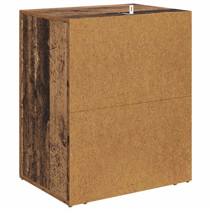 vidaXL Bedside Cabinet Old Wood 35 x 50 x 60 cm Engineered Wood