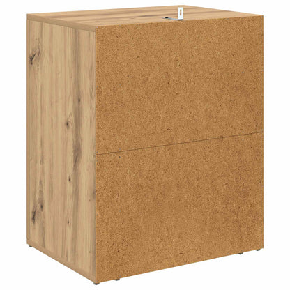 vidaXL Bedside Cabinet Artisan Oak 35 x 50 x 60 cm Engineered Wood
