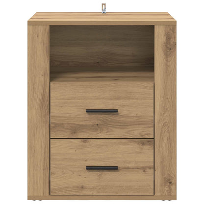 vidaXL Bedside Cabinet Artisan Oak 35 x 50 x 60 cm Engineered Wood