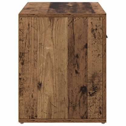 vidaXL Bedside Cabinet Old Wood 35 x 60 x 50 cm Engineered Wood