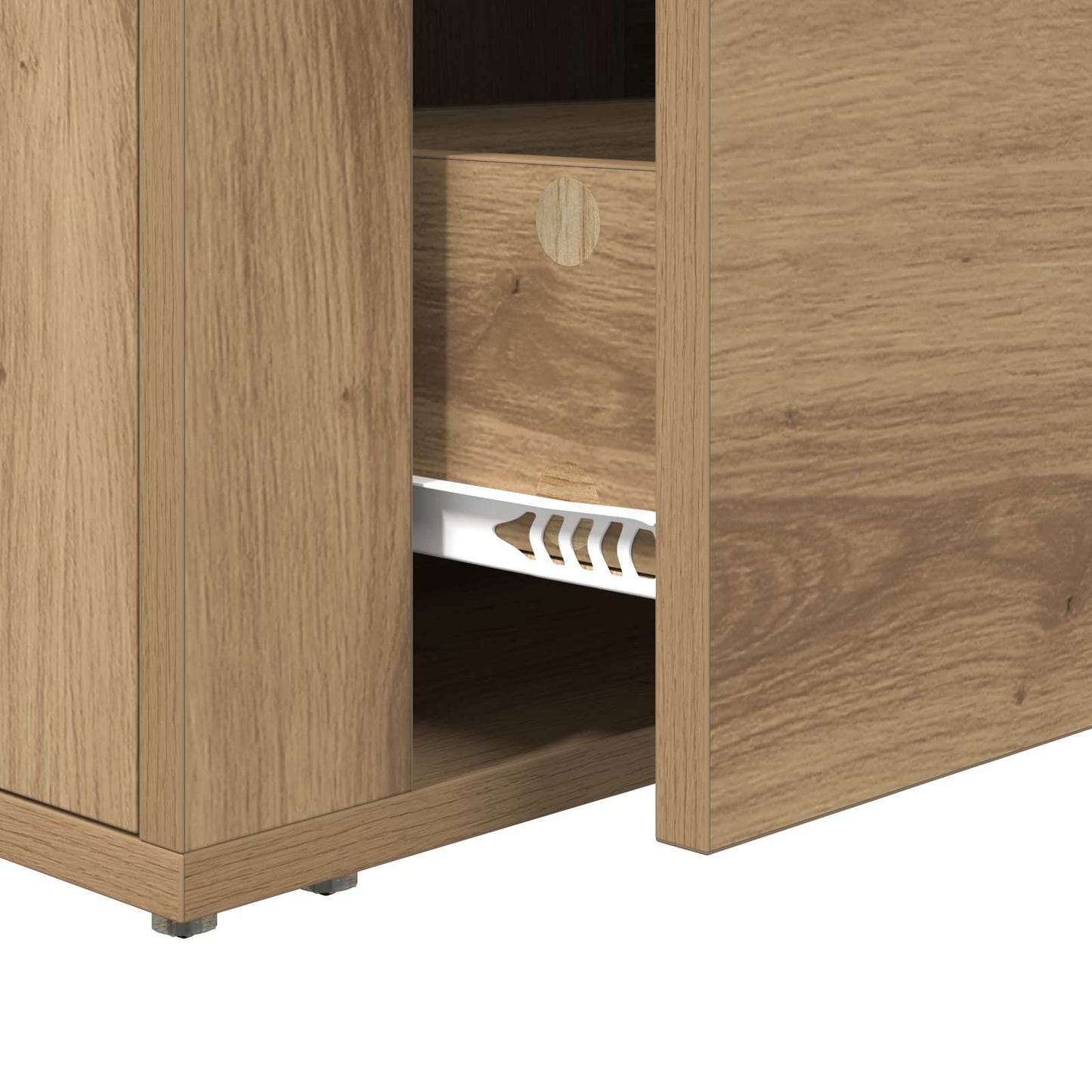 vidaXL Bedside Cabinet Artisan Oak 35 x 60 x 50 cm Engineered Wood