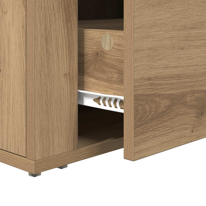 vidaXL Bedside Cabinet Artisan Oak 35 x 60 x 50 cm Engineered Wood