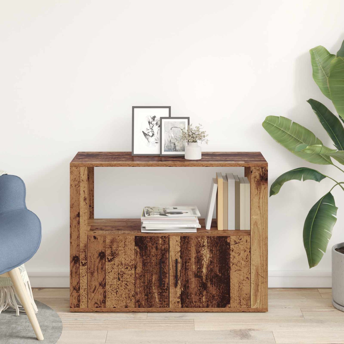 vidaXL Sideboard Old wood 80 x 30 x 60 cm Engineered Wood