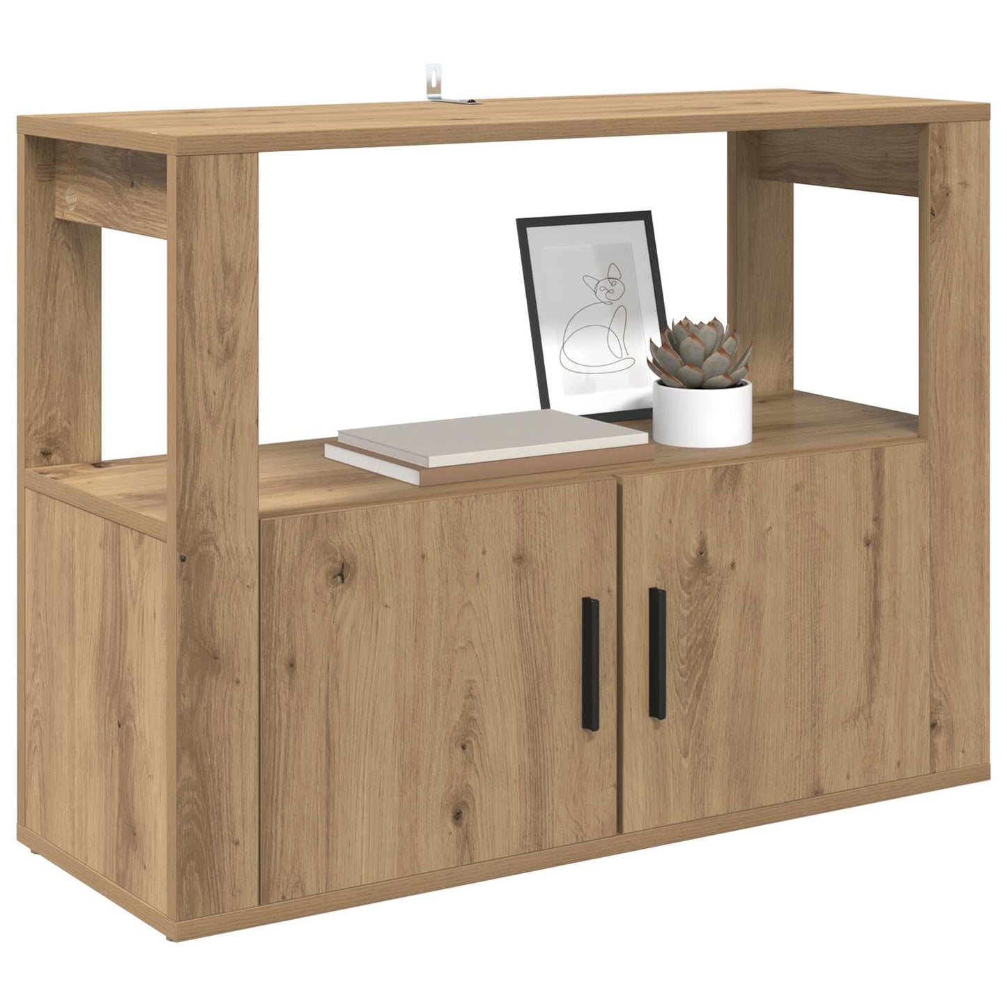 vidaXL Sideboard Artisan oak 80 x 30 x 60 cm Engineered Wood