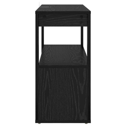 vidaXL Sideboard Black oak 80 x 30 x 60 cm Engineered Wood