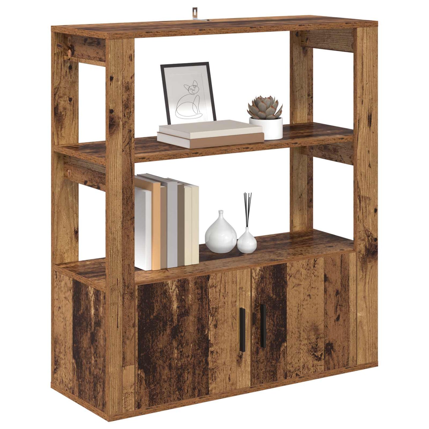 vidaXL Sideboard Old wood 30 x 80 x 90 cm Engineered wood