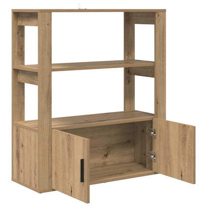 vidaXL Sideboard Artisan oak 30 x 80 x 90 cm Engineered Wood