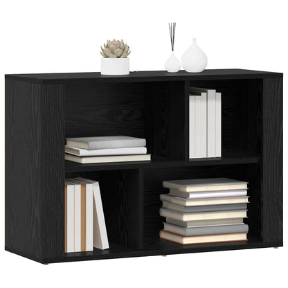vidaXL Sideboard Black Oak 80 x 30 x 53 cm Engineered Wood