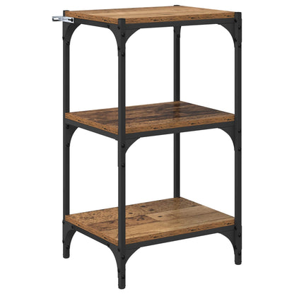vidaXL Book Cabinet Old wood 40 x 33 x 70.5 cm Engineered wood