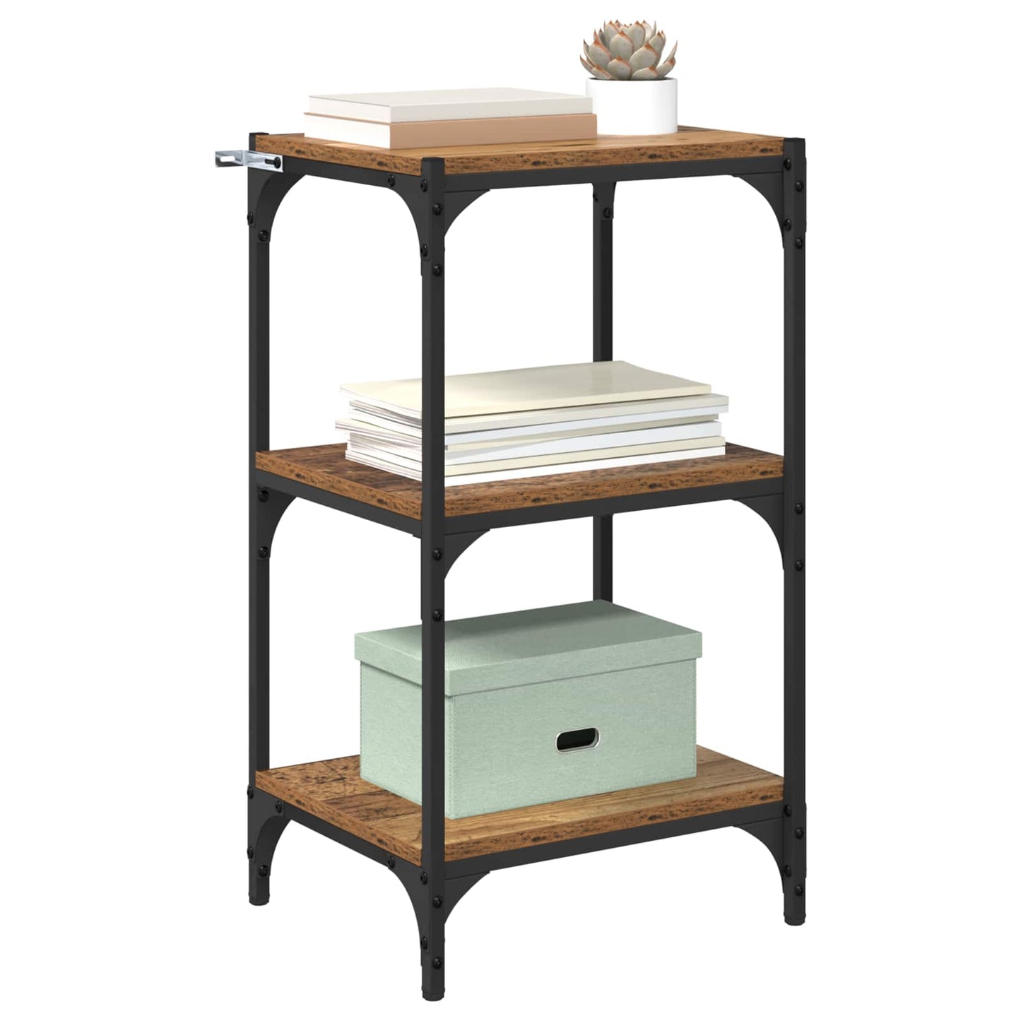 vidaXL Book Cabinet Old wood 40 x 33 x 70.5 cm Engineered wood