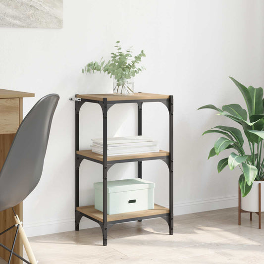 vidaXL Book Cabinet 3-Tier 40 x 33 x 70.5 cm Engineered wood
