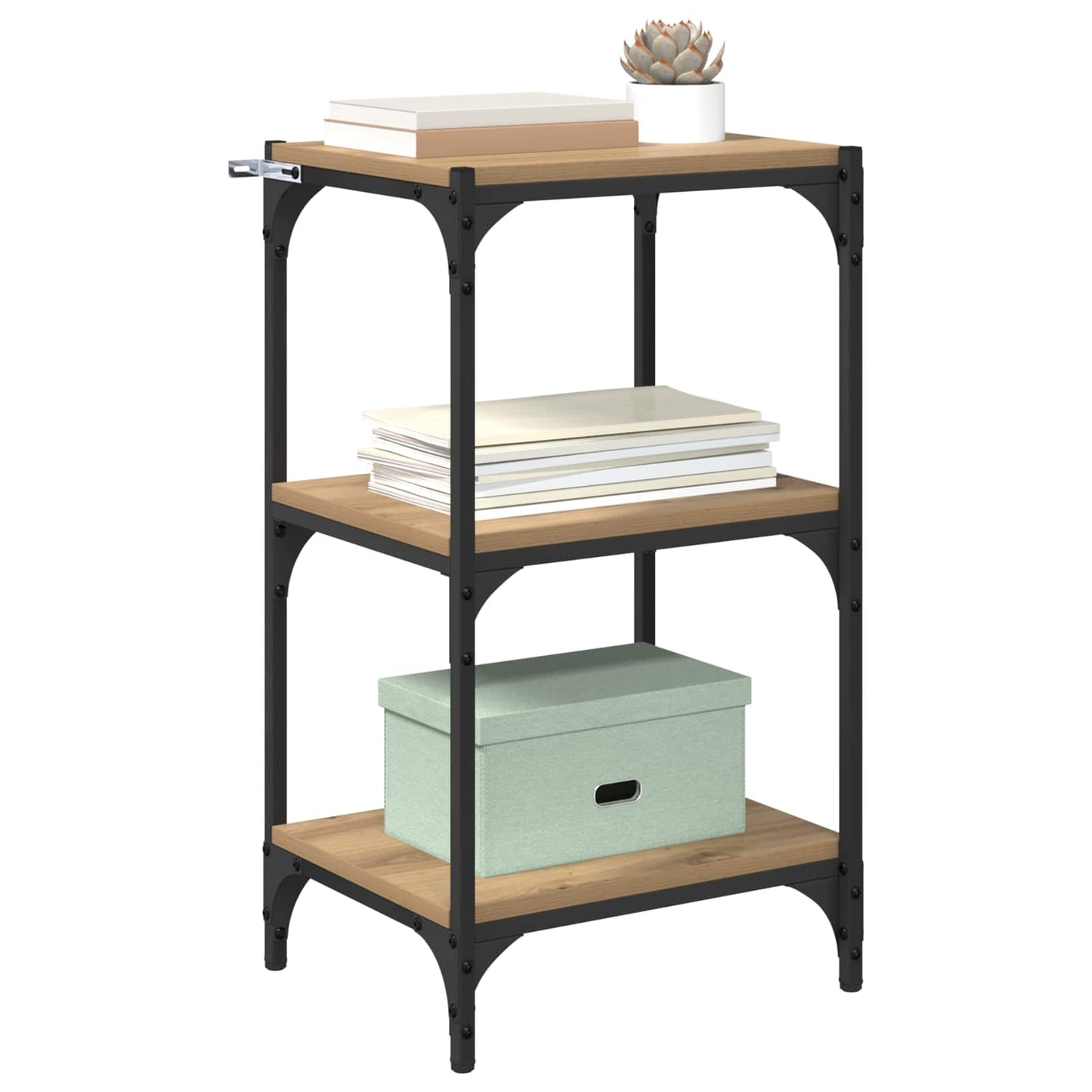 vidaXL Book Cabinet 3-Tier 40 x 33 x 70.5 cm Engineered wood