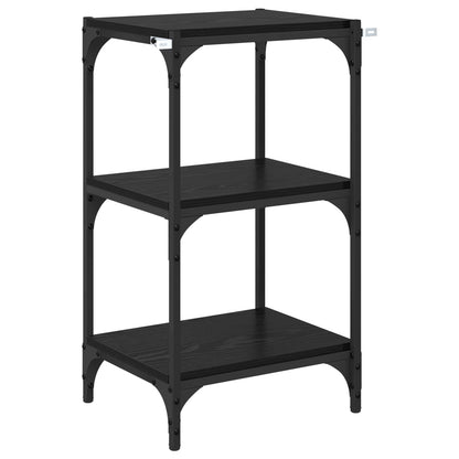 vidaXL Book Cabinet Black oak 40 x 33 x 70.5 cm Engineered wood