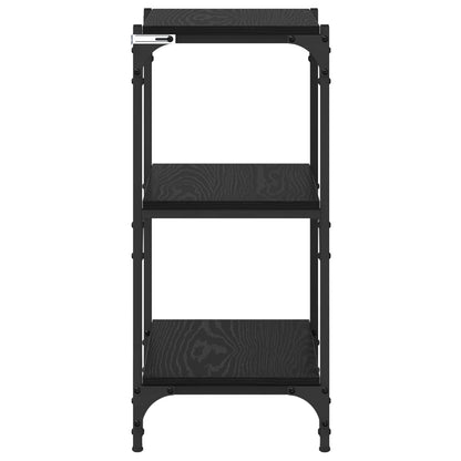 vidaXL Book Cabinet Black oak 40 x 33 x 70.5 cm Engineered wood