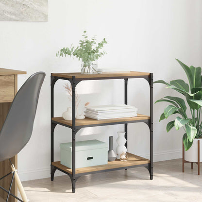 vidaXL Book Cabinet 3-Tier 60 x 33 x 70.5 cm Engineered wood