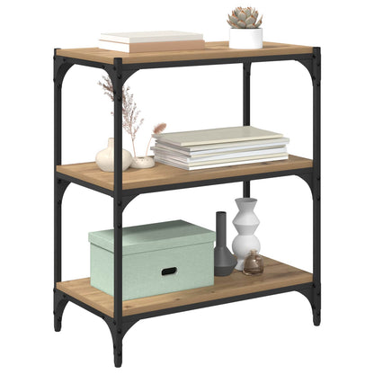 vidaXL Book Cabinet 3-Tier 60 x 33 x 70.5 cm Engineered wood