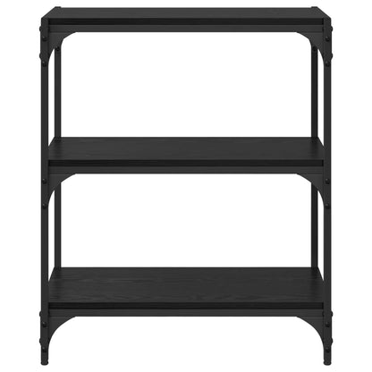 vidaXL Book Cabinet Black oak 60 x 33 x 70.5 cm Engineered wood
