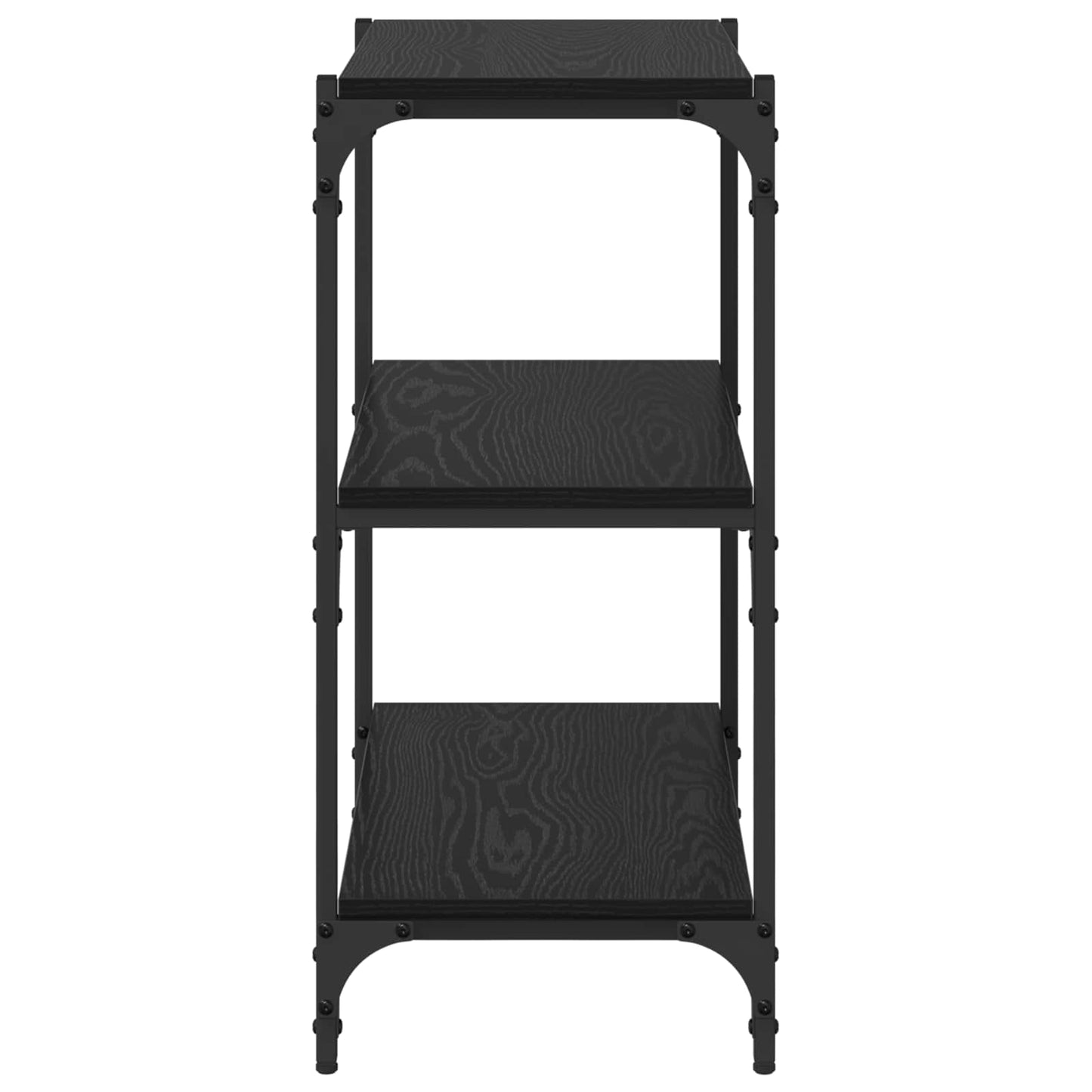 vidaXL Book Cabinet Black oak 60 x 33 x 70.5 cm Engineered wood