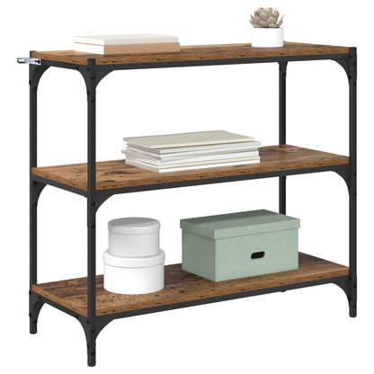 vidaXL Book Cabinet Old Wood 80 x 33 x 70.5 cm