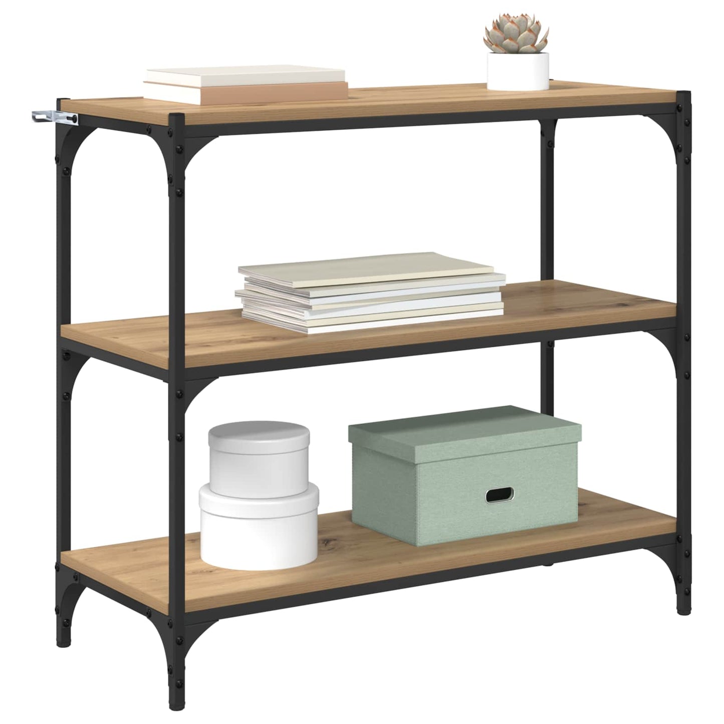 vidaXL Book Cabinet 3-Tier 80 x 33 x 70.5 cm Engineered wood