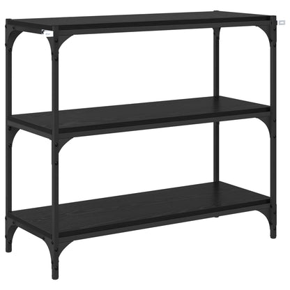 vidaXL Book Cabinet Black Oak 80 x 33 x 70.5 cm
