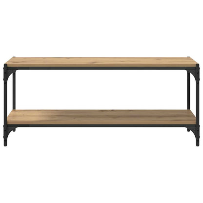vidaXL TV Cabinet 2-Tier 100 x 33 x 41 cm Engineered Wood and Iron