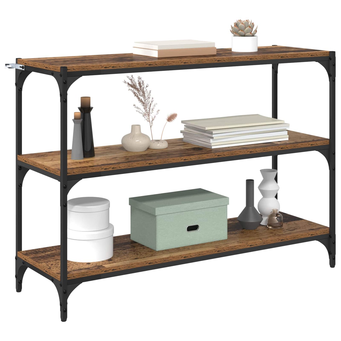 vidaXL Book Cabinet Old wood 100 x 33 x 70.5 cm Engineered wood
