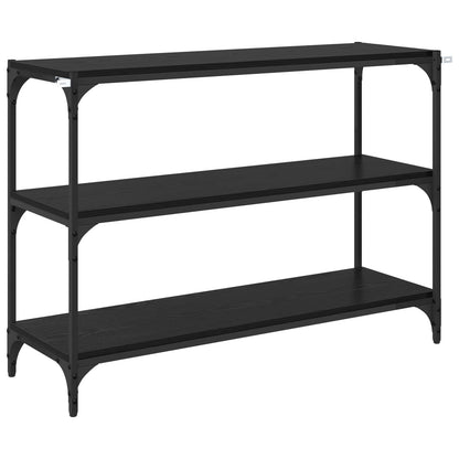 vidaXL Book Cabinet Black oak 100 x 33 x 70.5 cm Engineered wood