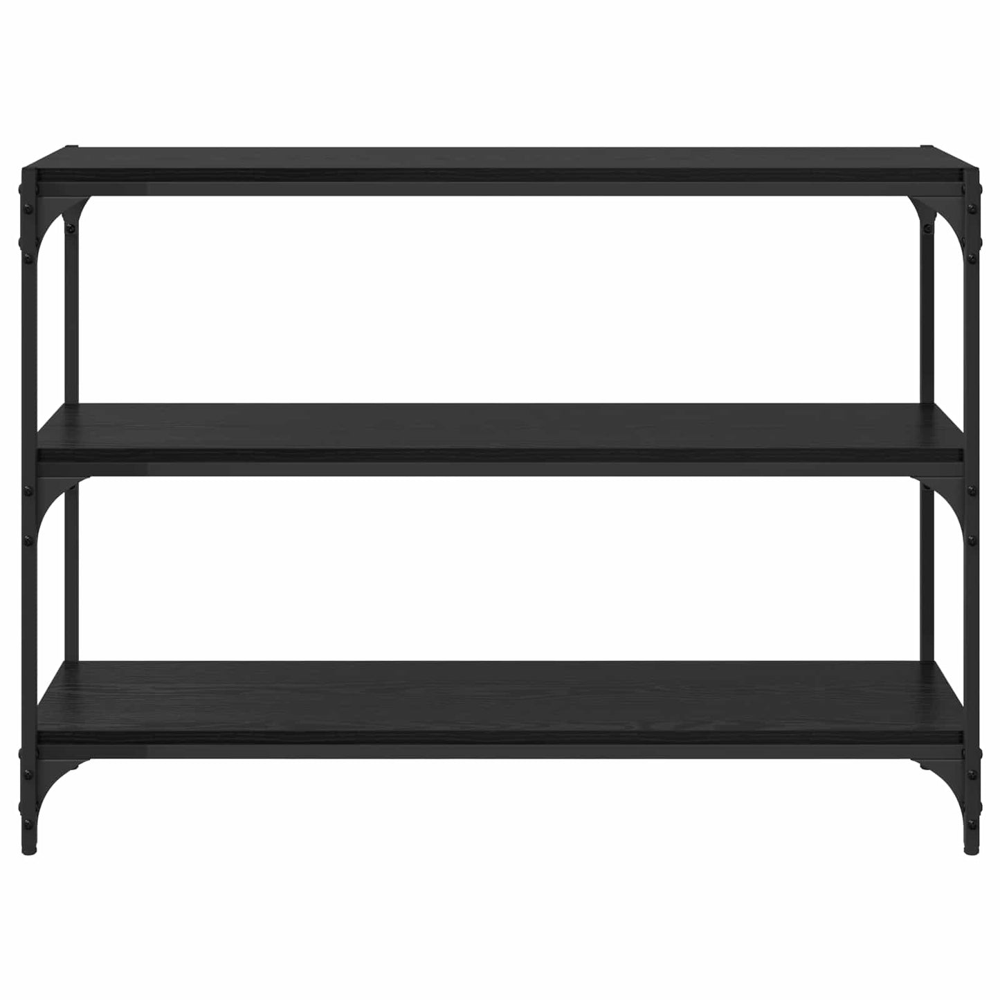 vidaXL Book Cabinet Black oak 100 x 33 x 70.5 cm Engineered wood