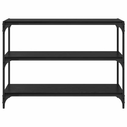 vidaXL Book Cabinet Black oak 100 x 33 x 70.5 cm Engineered wood