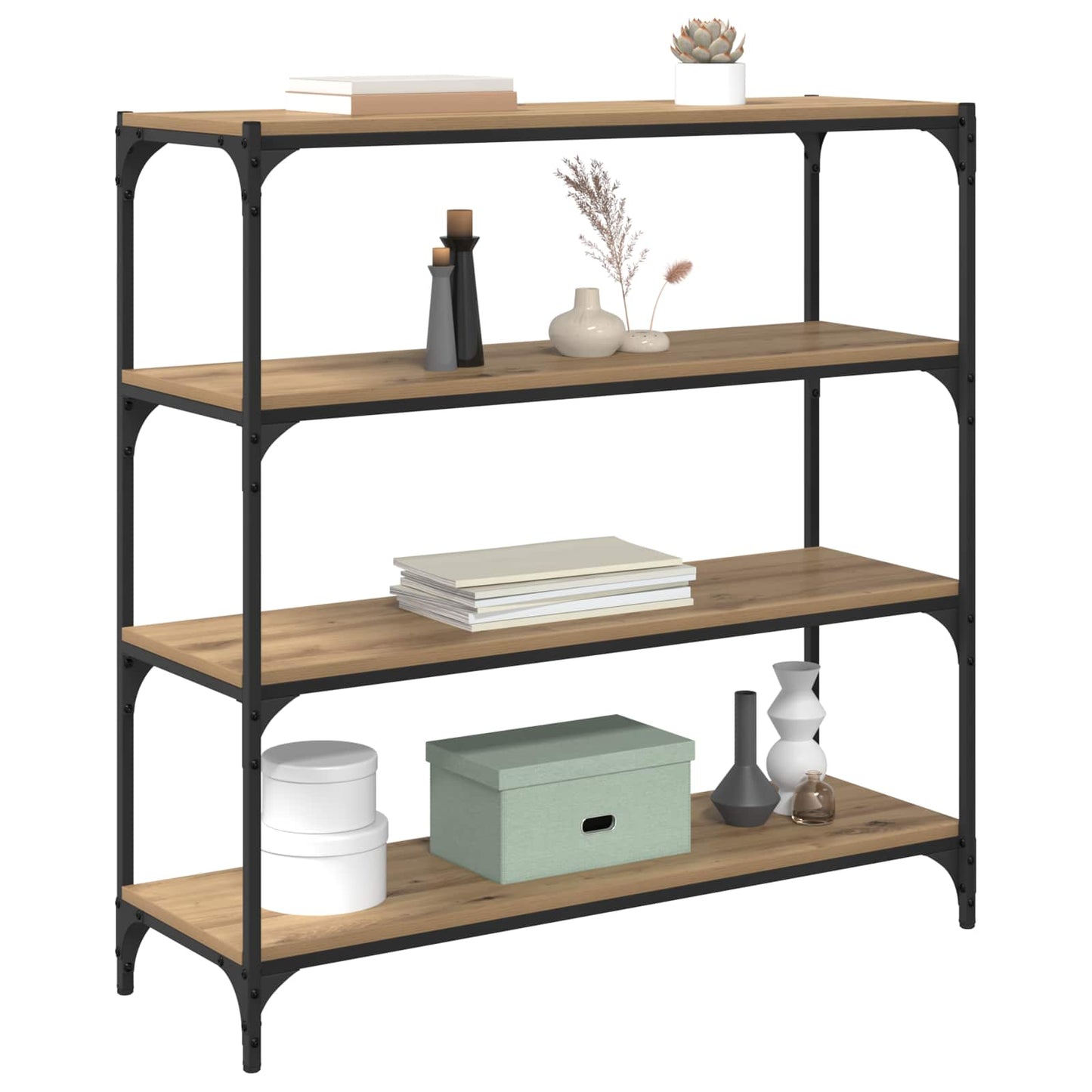 vidaXL Book Cabinet 3-Tier 100 x 33 x 100 cm Engineered wood