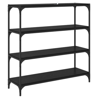 vidaXL Book Cabinet Black Oak 100 x 33 x 100 cm