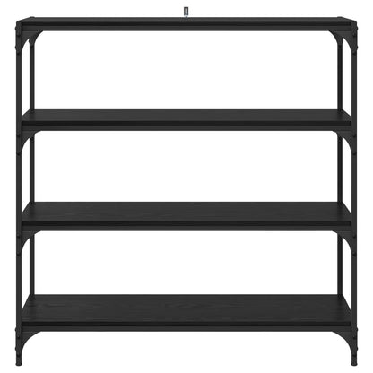 vidaXL Book Cabinet Black Oak 100 x 33 x 100 cm