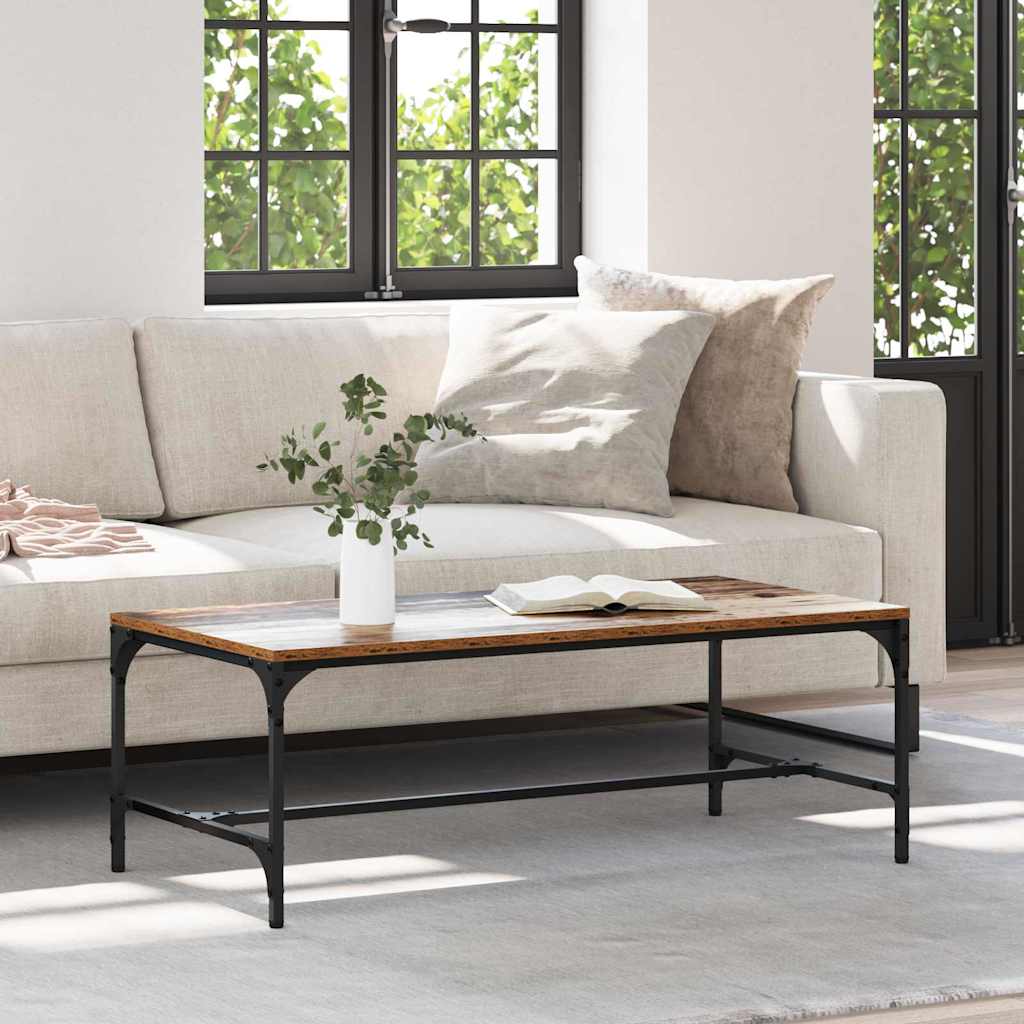 vidaXL Coffee Table Old Wood 100 x 50 x 35 cm Engineered Wood