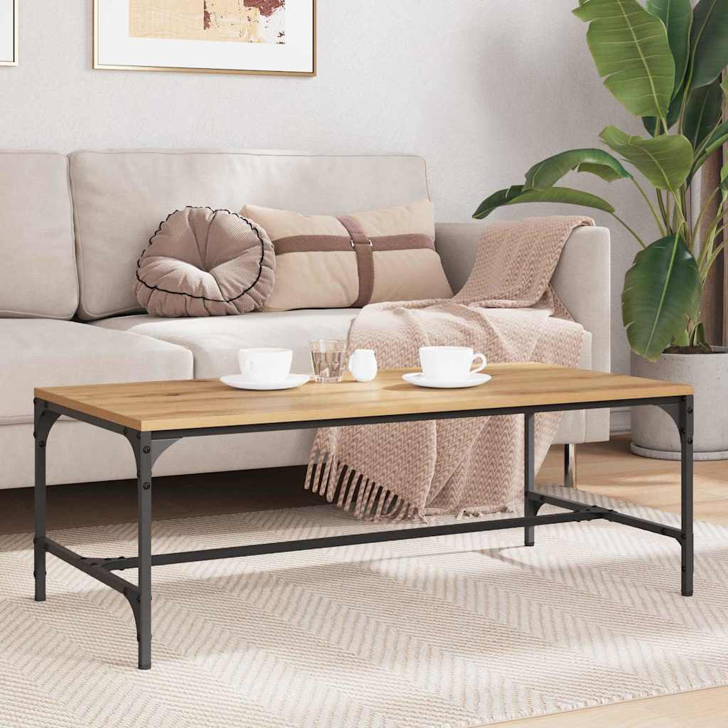 vidaXL Coffee Table Artisan Oak 100 x 50 x 35 cm Engineered Wood