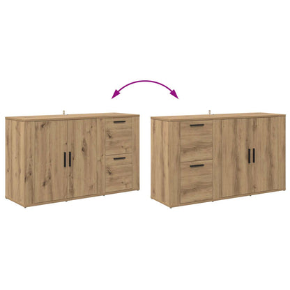 vidaXL Sideboard Artisan Oak 100 x 33 x 59.5 cm Engineered Wood