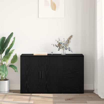 vidaXL Sideboard Black Oak 100 x 33 x 59.5 cm Engineered Wood