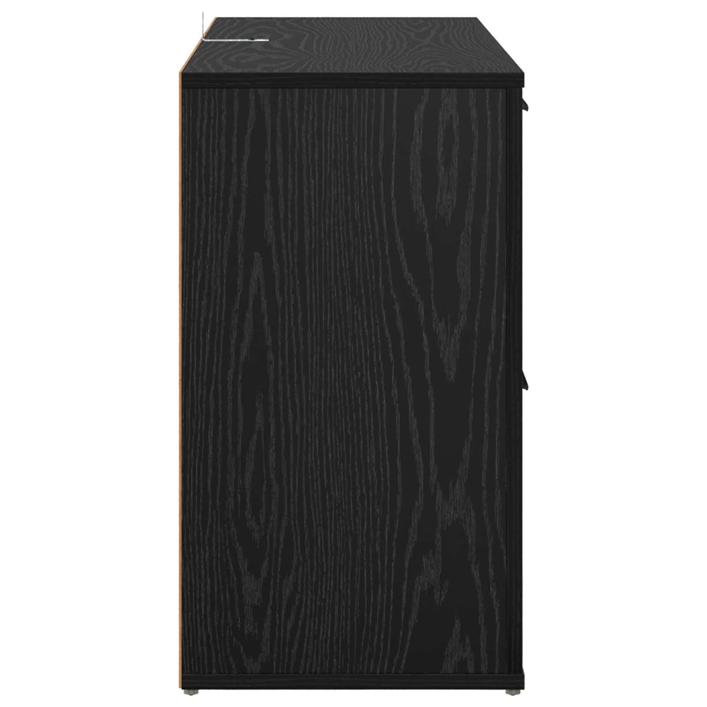 vidaXL Sideboard Black Oak 100 x 33 x 59.5 cm Engineered Wood