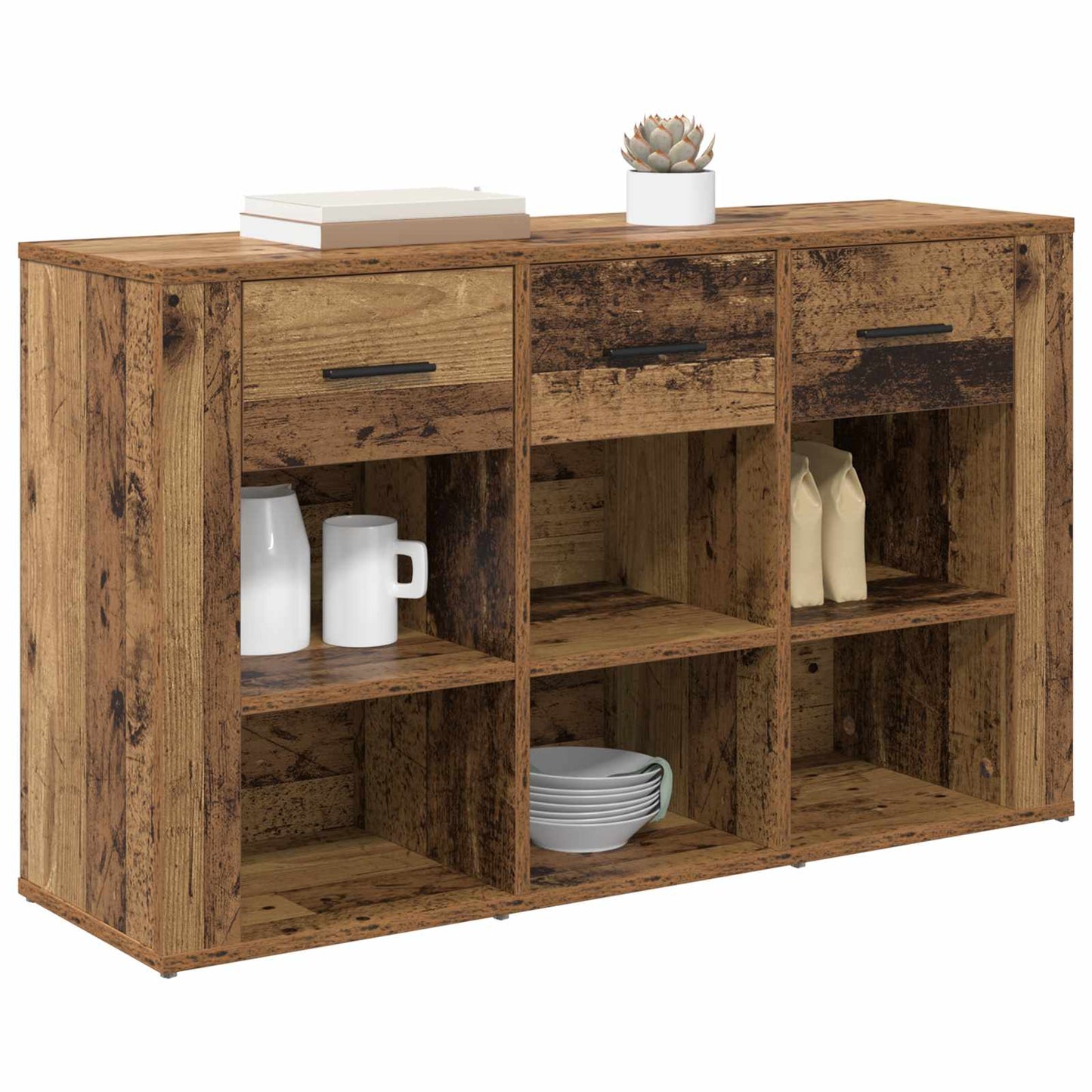 vidaXL Sideboard Old Wood 100 x 30 x 59.5 cm Engineered Wood