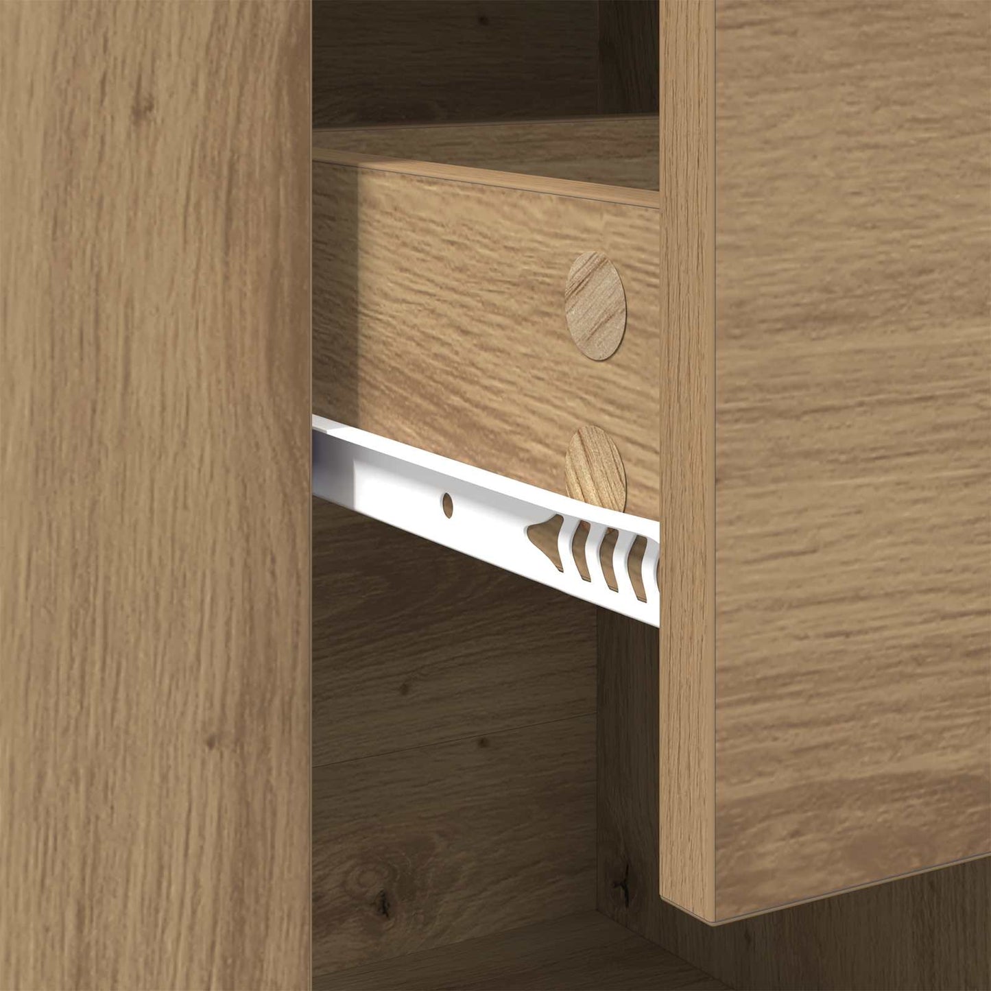 vidaXL Sideboard Artisan Oak 100 x 30 x 59.5 cm Engineered Wood