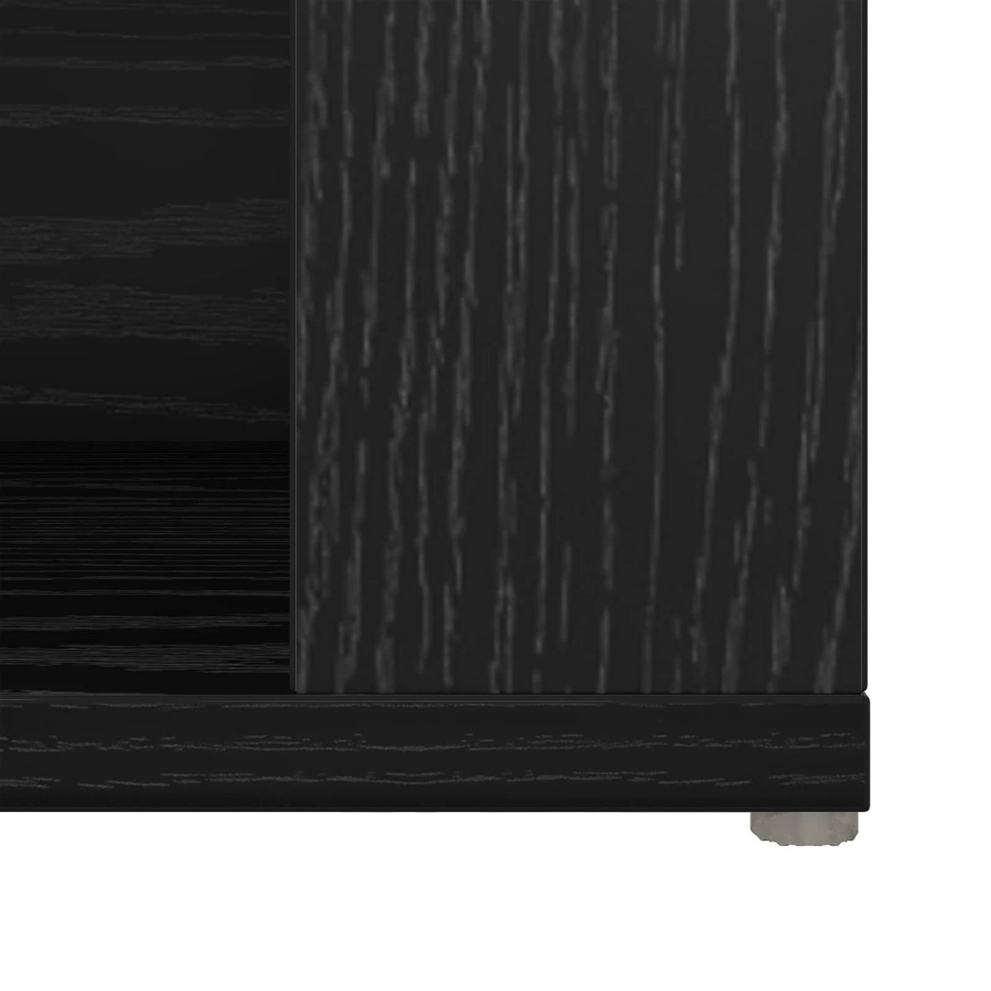 vidaXL Sideboard Black Oak 100 x 30 x 59.5 cm Engineered Wood