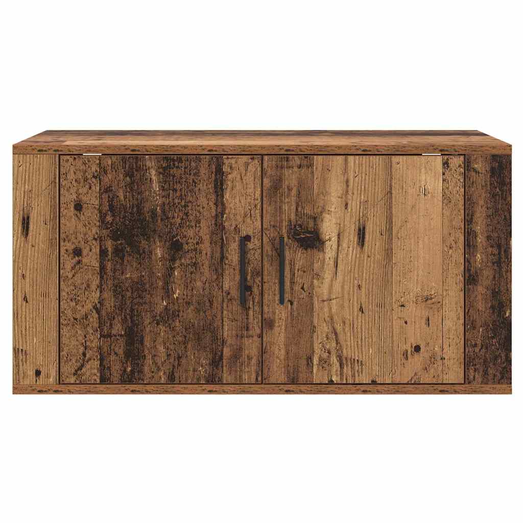 vidaXL Wall Mounted TV Cabinet Wall-mounted Old Wood 80 x 34.5 x 40 cm