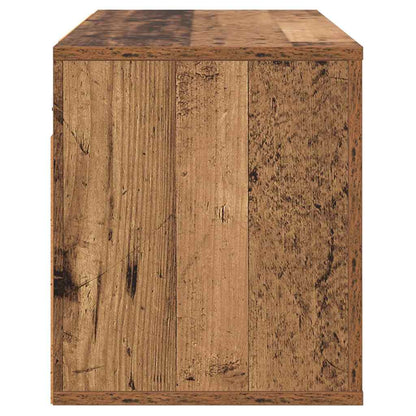 vidaXL Wall Mounted TV Cabinet Wall-mounted Old Wood 80 x 34.5 x 40 cm
