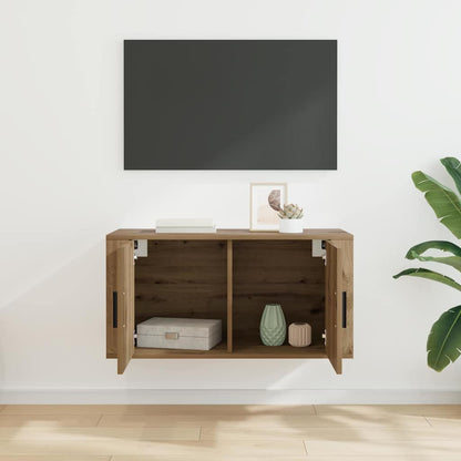 vidaXL 80 x 34.5 x 40 cm Artisan Oak
